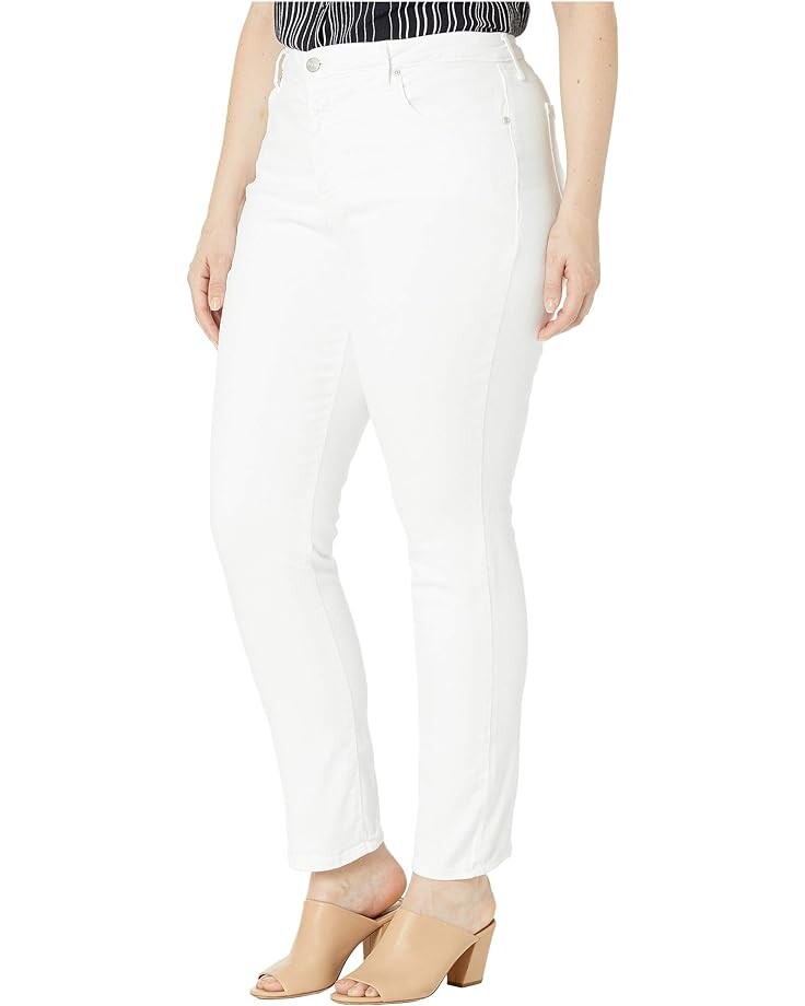 

Брюки Nydj Plus Size Sheri Slim in Optic White, цвет Optic White