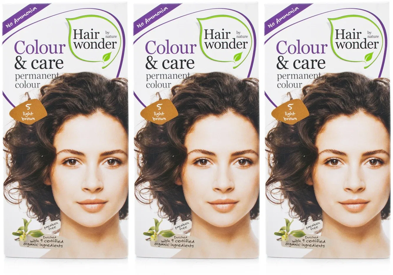 Краска для волос «Colour and Care 5 Light Brown» от Hennaplus Hairwonder Hennaplus