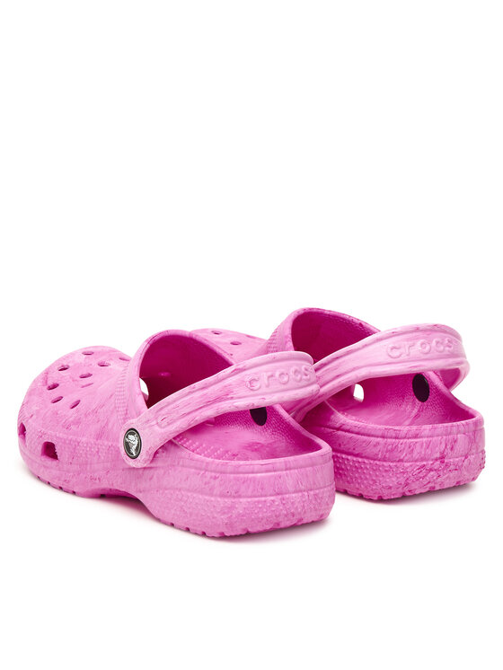 Шлепанцы Kids' Classic Watercolor Marbled Clog 211602 Crocs, розовый — фото 3