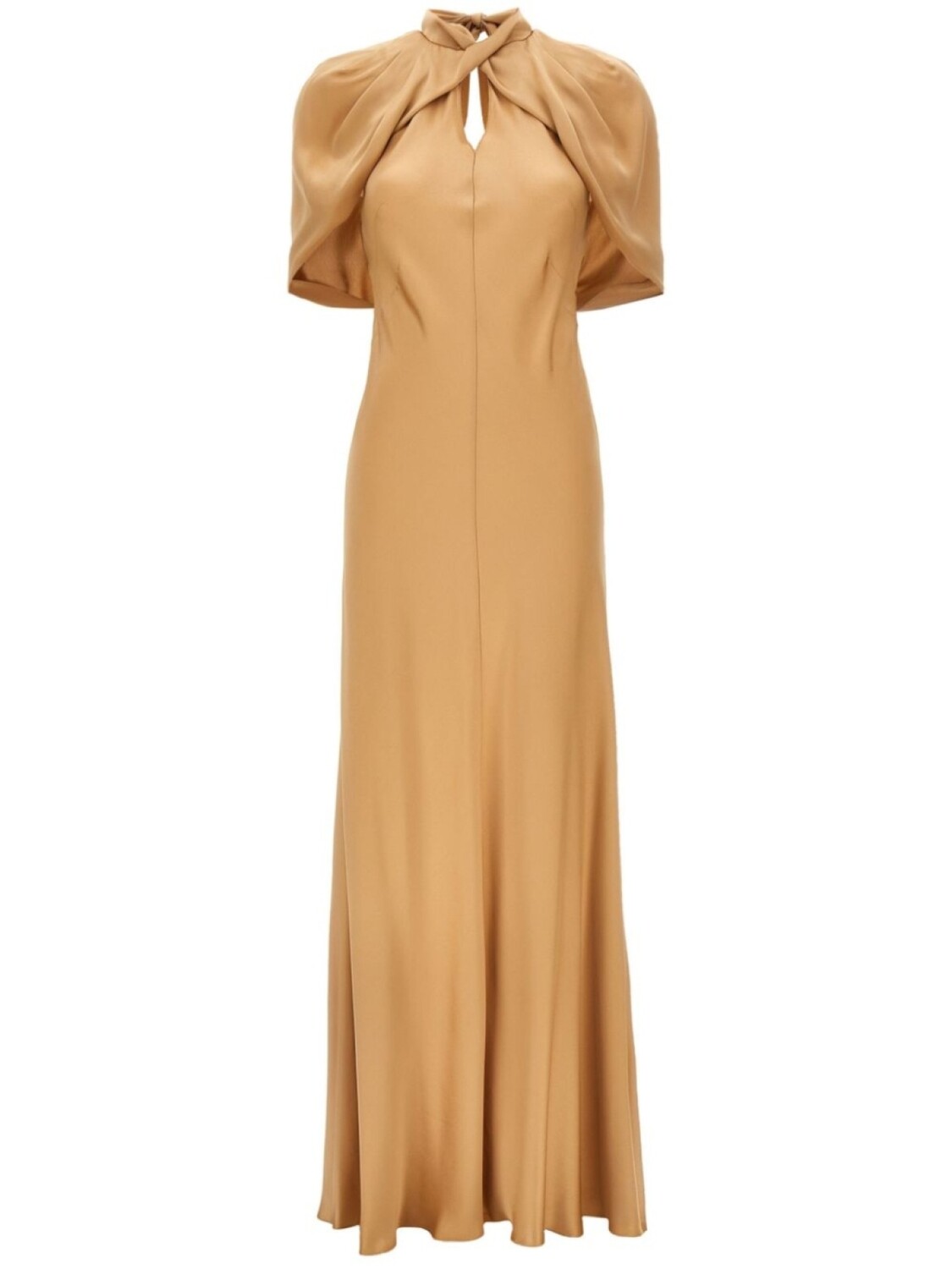 

Платье макси с драпировкой Alberta Ferretti, нейтральный