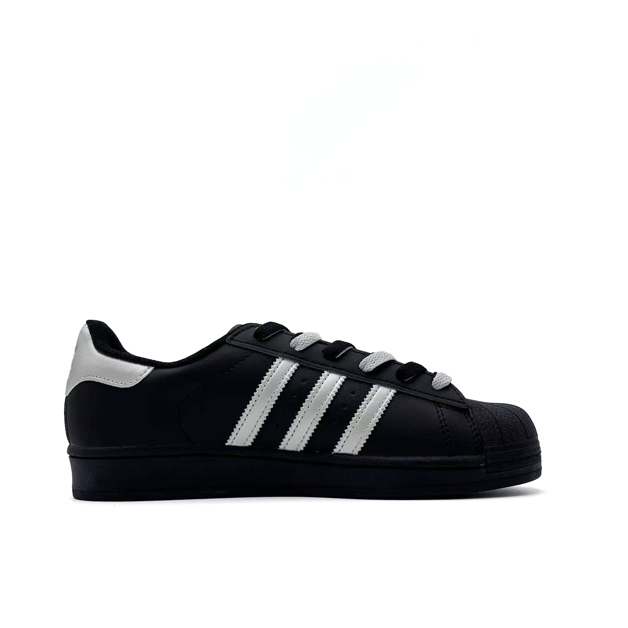 Adidas Originals Superstar 2 Half Poem Abrasion Resistant Low top детские скейтбординг кроссовки Black Silver для подростков — фото 3