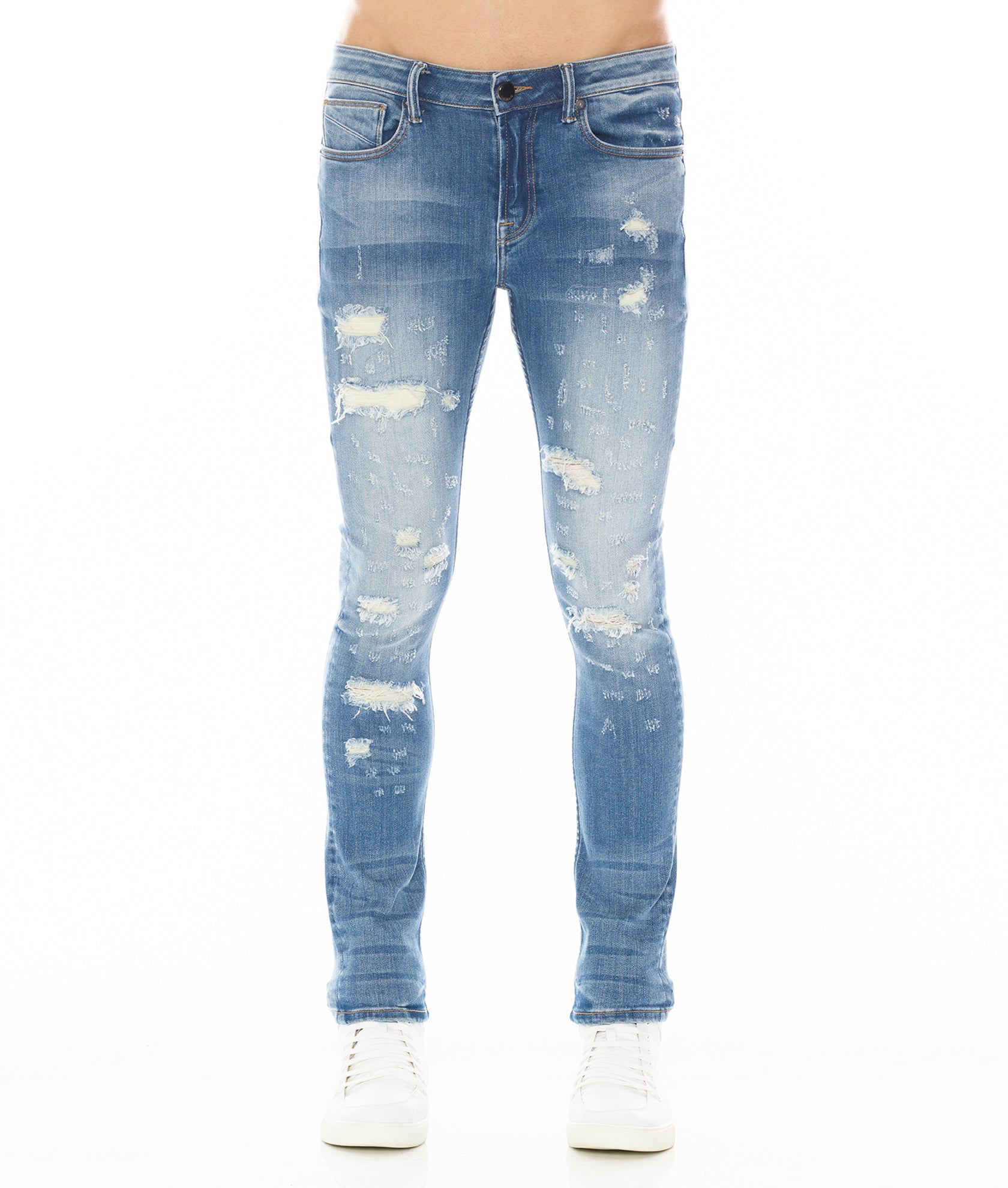

Strat Super Skinny Fit Джинсы в цвете Prism HVMAN, синий