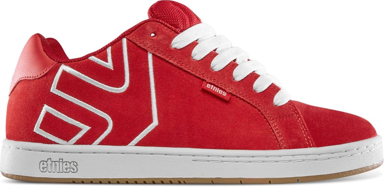 Кеды для скейтборда Etnies Callicut - классический дизайн, прочная конструкция, комфортная амортизация, универсальный стритвир для катания на скейте, BMX и повседневной носки, белый/красный — фото 2
