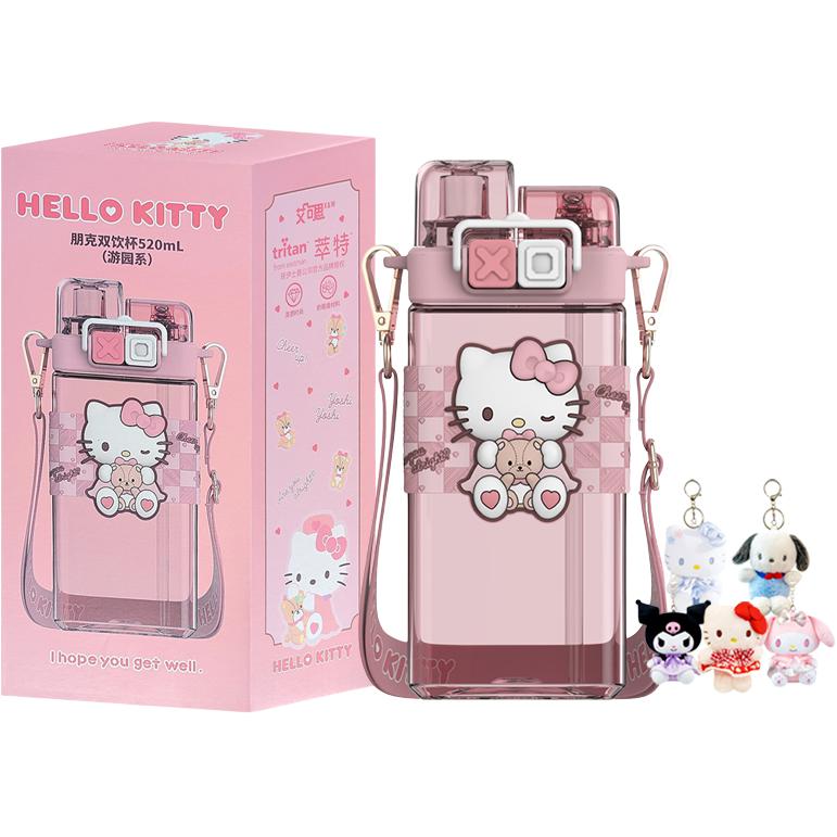 

Hello Kitty Ugly Fish Hantong соломенные стаканы 520 мл Sanrio, розовый