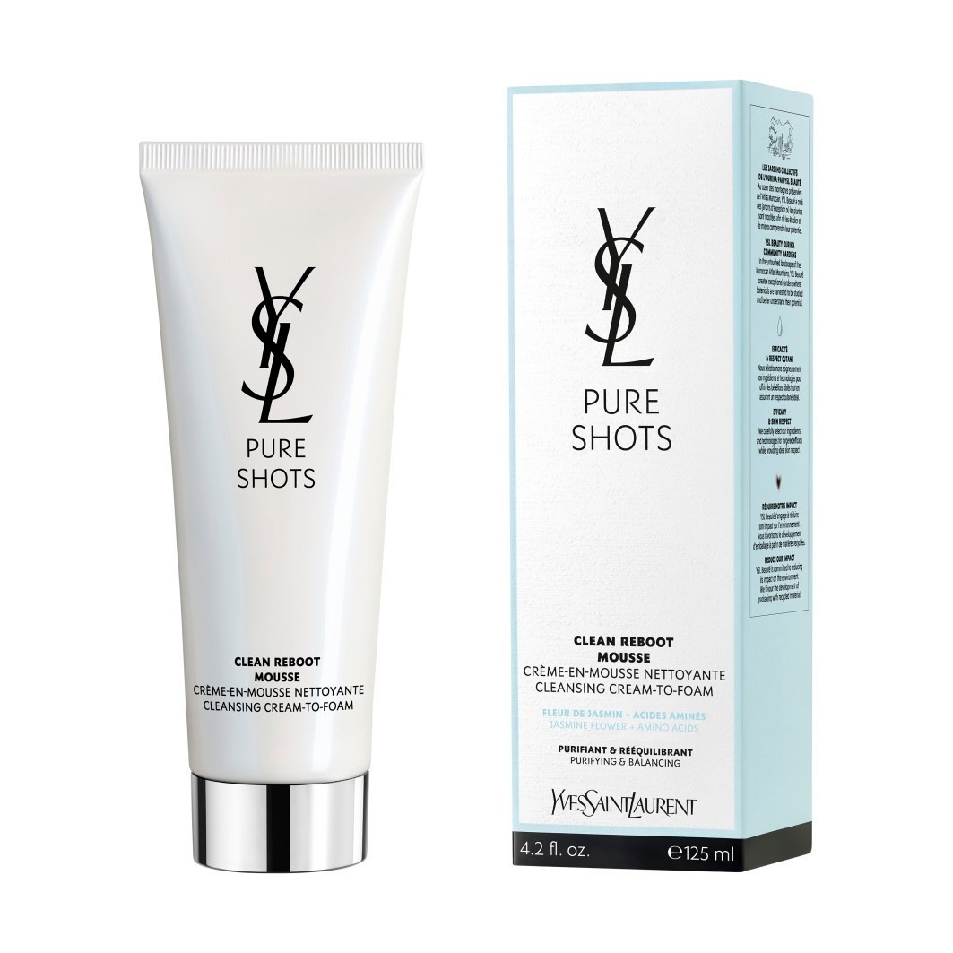 

Очищающий крем для лица pure shots clean reboot cleanser Yves Saint Laurent, объем 125 мл