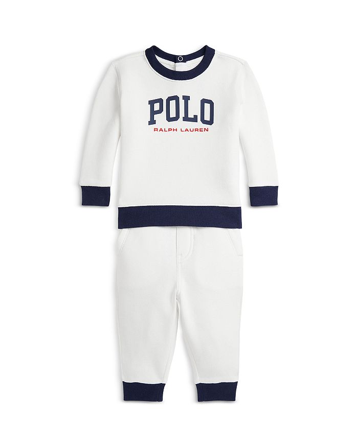 

Комплект из флиса с логотипом Polo Boys и брюк-джоггеров — для малышей Ralph Lauren, белый