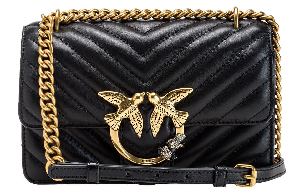 

Сумка через плечо из овчины, кросс-боди PINKO черная