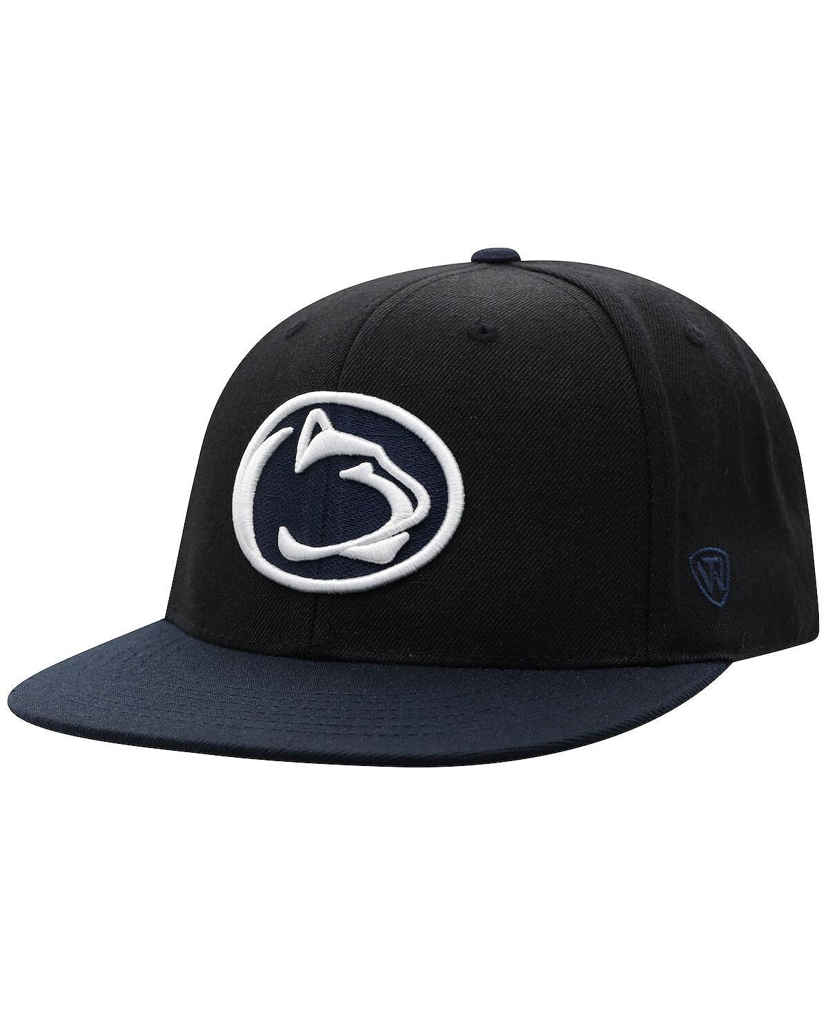 

Мужская черная, темно-синяя двухцветная приталенная шляпа Penn State Nittany Lions Team Color Top of the World