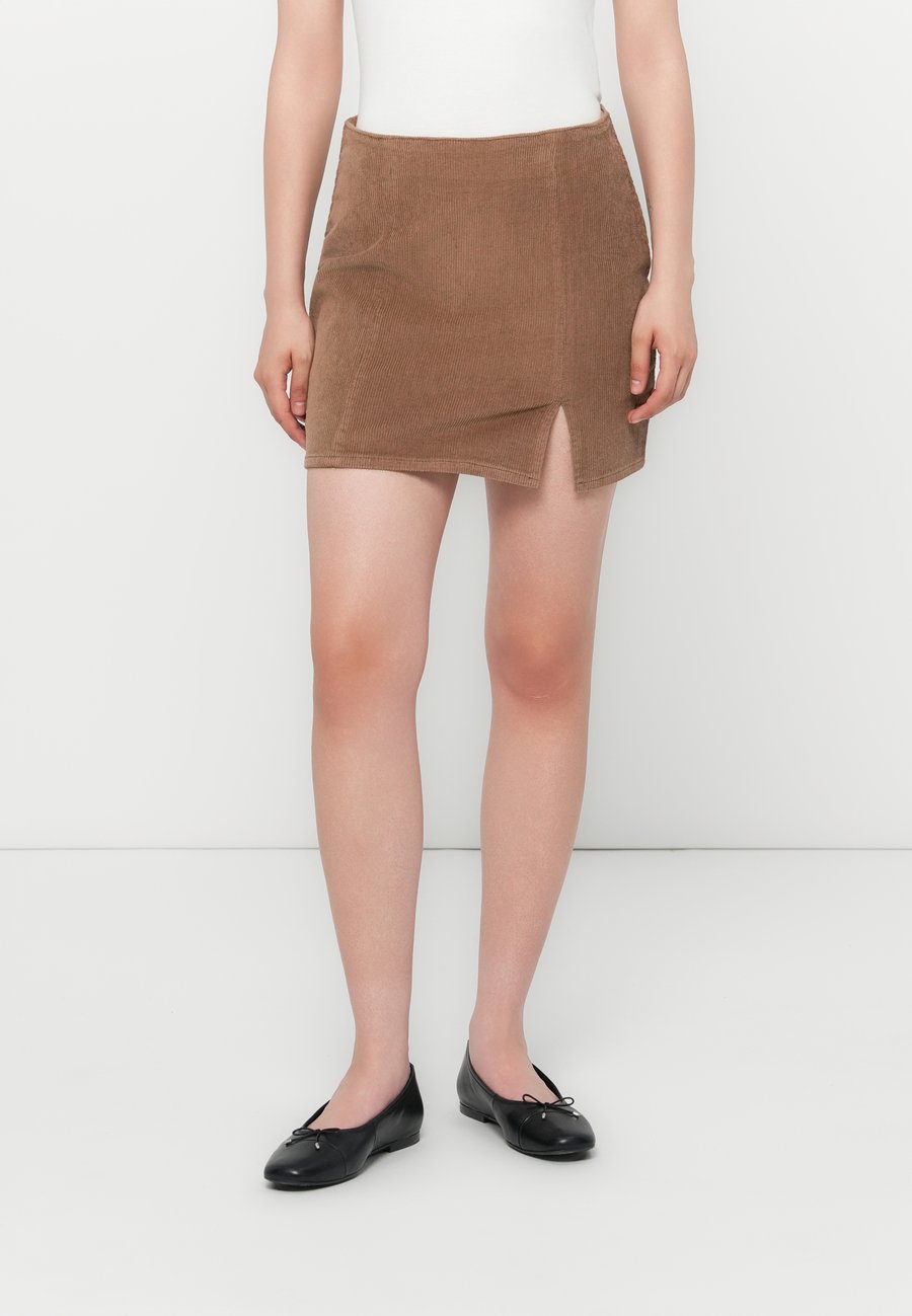

Юбка ONLY ONLLENI GLOBAL SLIT SKIRT, Cocoa Créme/Light Brown