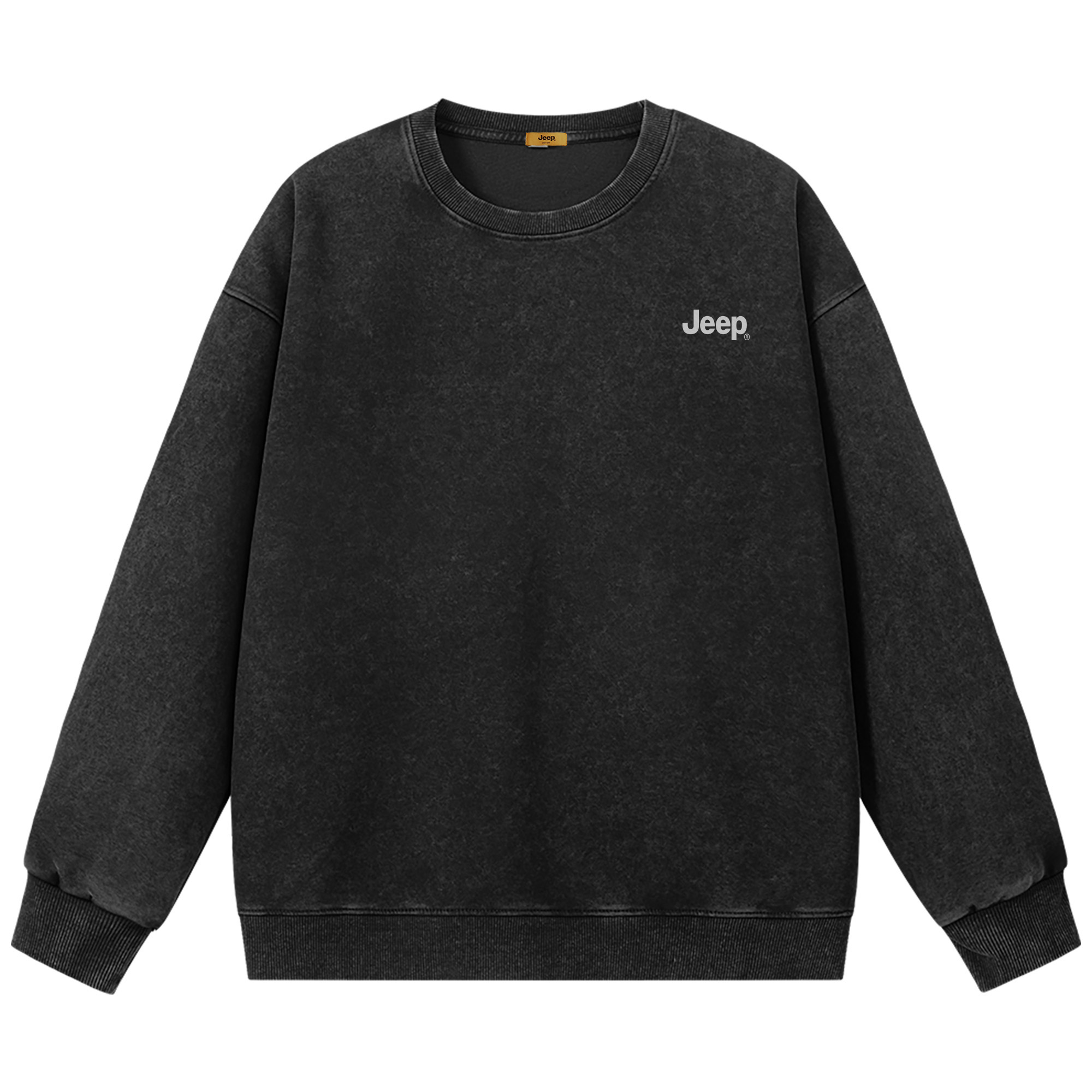 

Свитшот Unisex Crew Neck Moderate Regular Jeep, черный