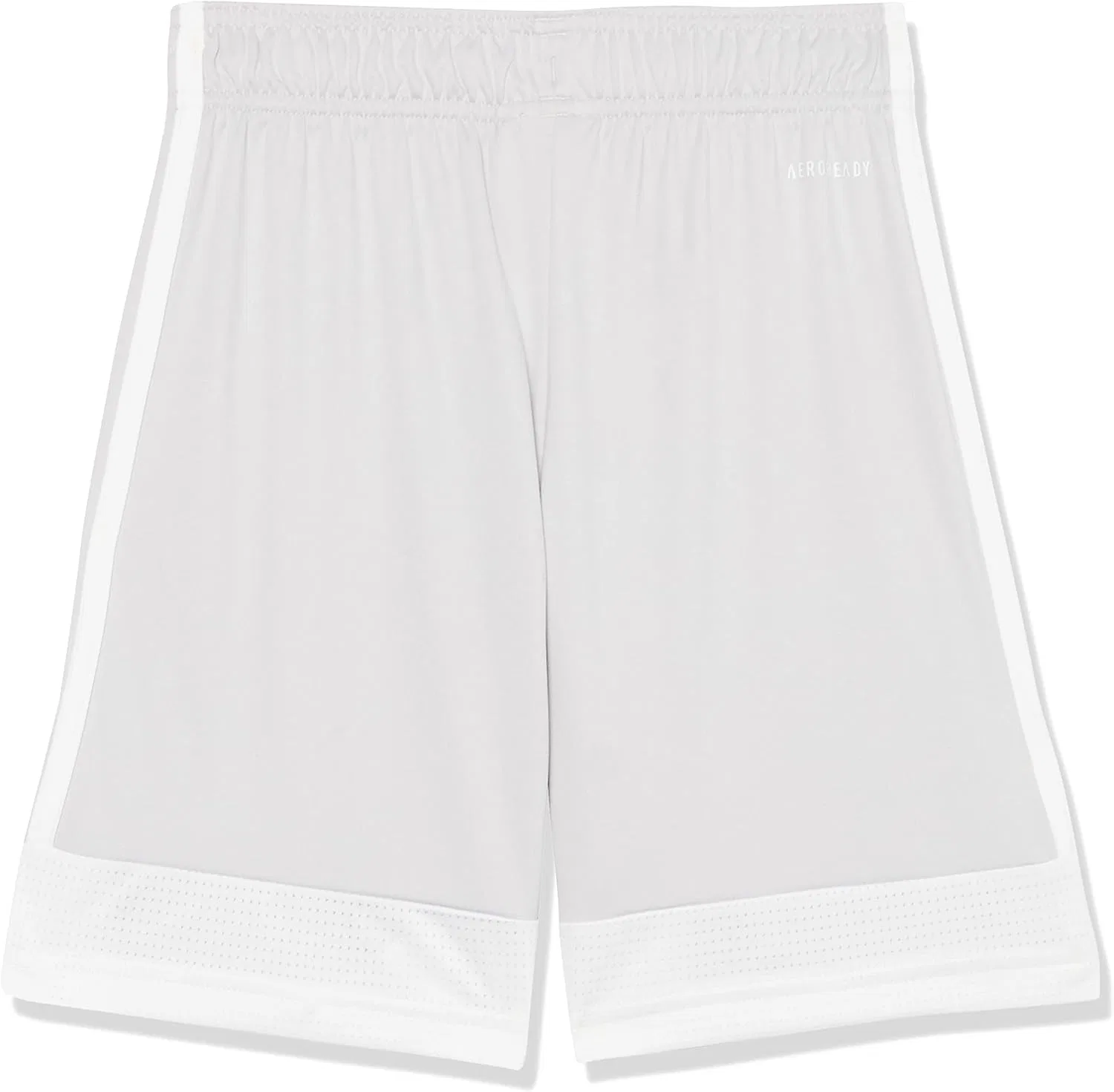 Детские классические шорты Adidas с тремя полосками, Team Light Grey/White — фото 2