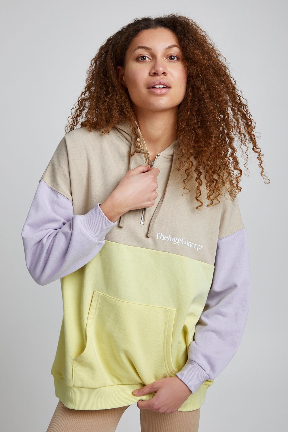 

Толстовка TheJoggConcept. Kapuzenpullover, бежевый