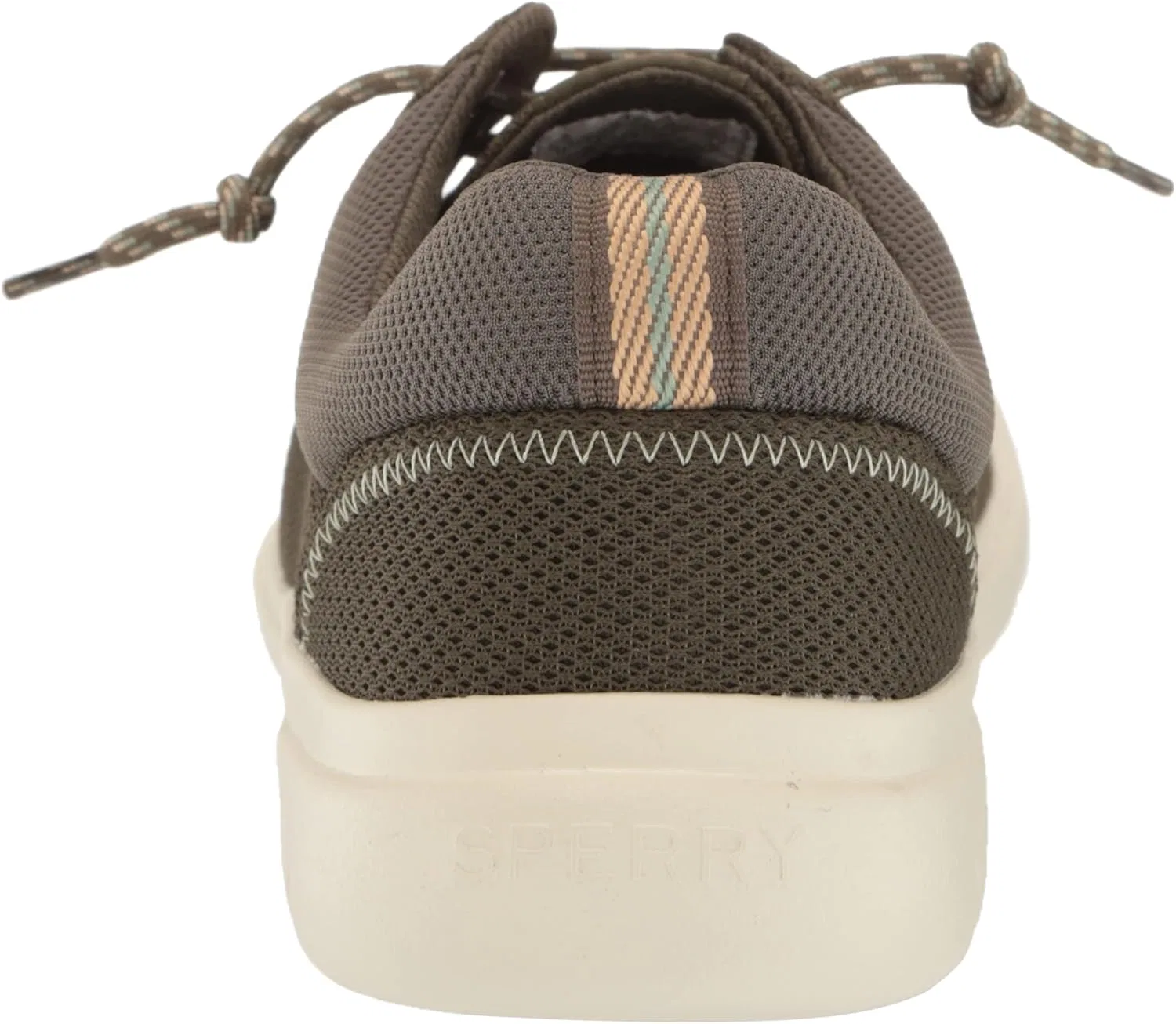 Мужские туфли Sperry Capt Moc, Olive Green Mesh — фото 3