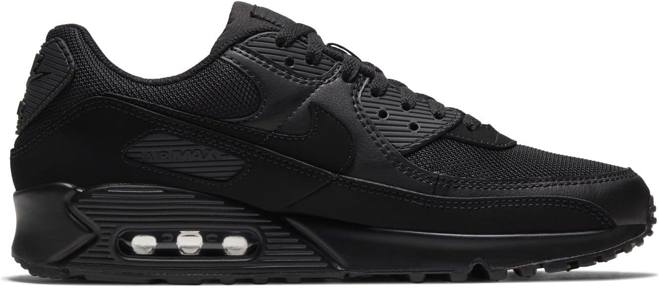 Мужские кроссовки Nike Air Max 90 Premium, белый/черный — фото 2