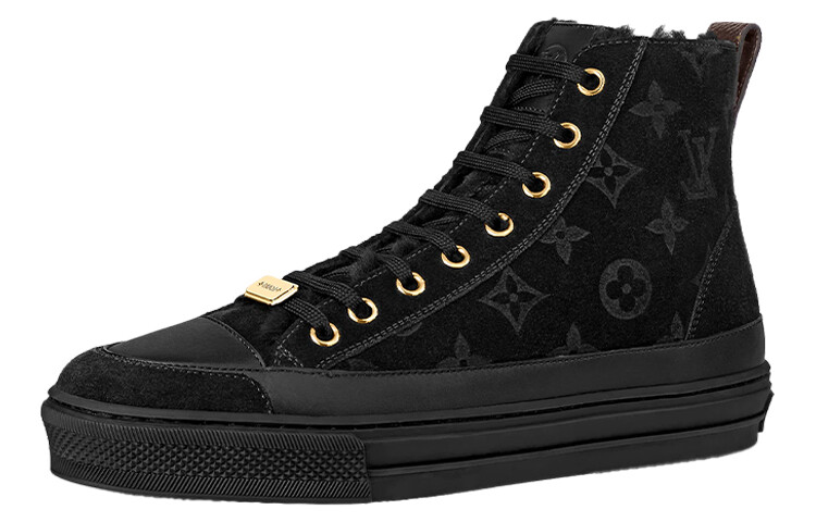 Кроссовки LOUIS VUITTON Stellar Ankle Sneakers 'Black Monogram' Women's