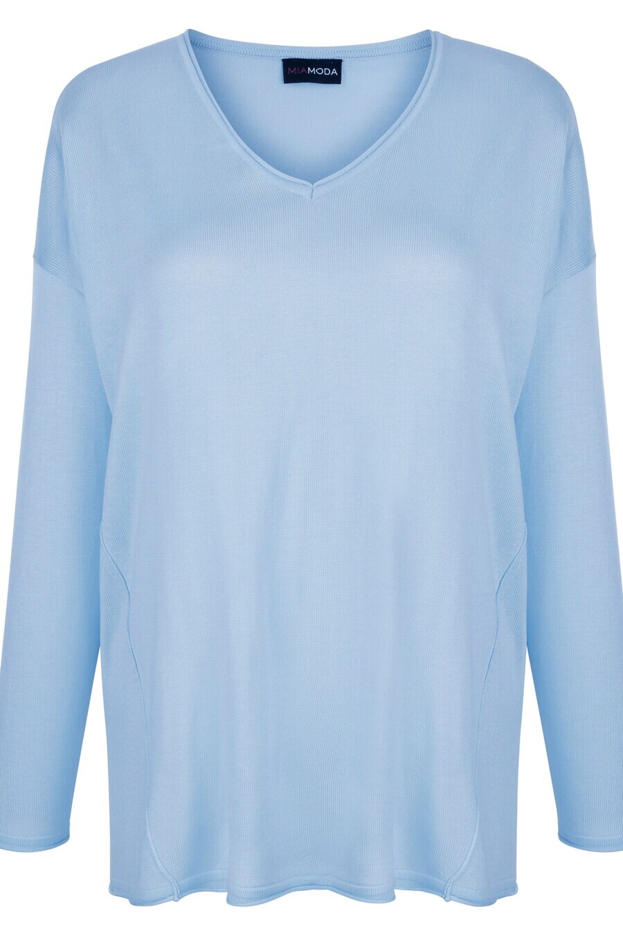 

Тонкий вязаный свитер MIAMODA Sweater, светло-синий