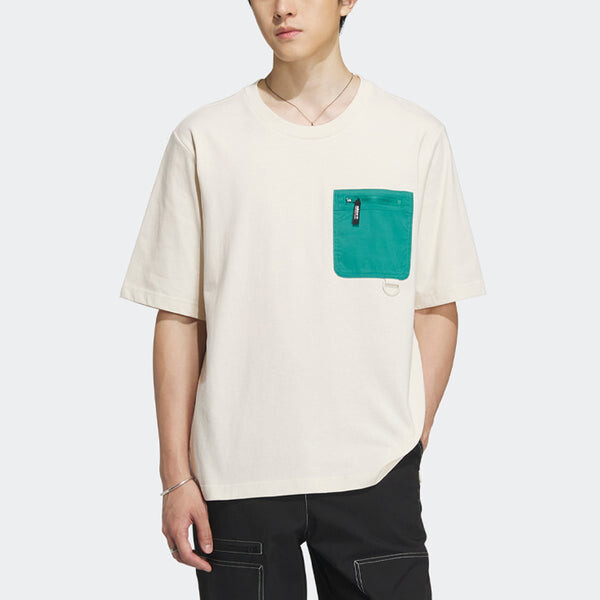 Футболка adidas originals Adventure Pocket T-shirt 'Beige', бежевый — фото 2