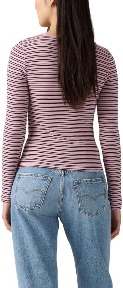 Женская футболка Levi's Hayes с длинным рукавом (также доступна в размере Plus), (New) Clara Stripe Cloud Dancer — фото 2