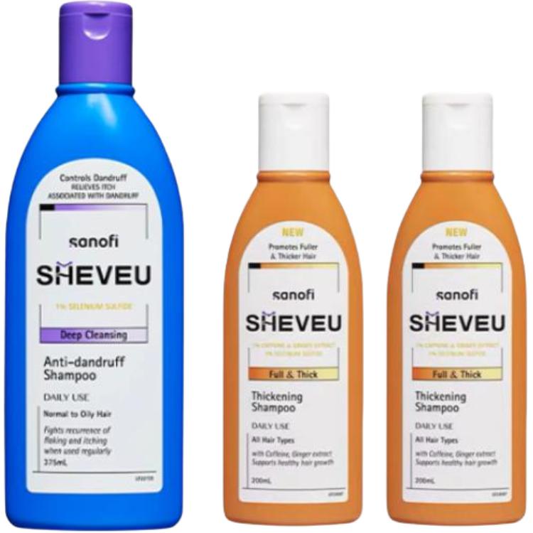 

Selsun Elsin Upgraded Аминокислотный шампунь и кондиционер против перхоти, питание и очищение SHEVEU, three-piece set: oil control dandruff treatment фиолетовый bottle 375ml+volumizing and fluffing up оранжевый bottle shampoos 200ml*2
