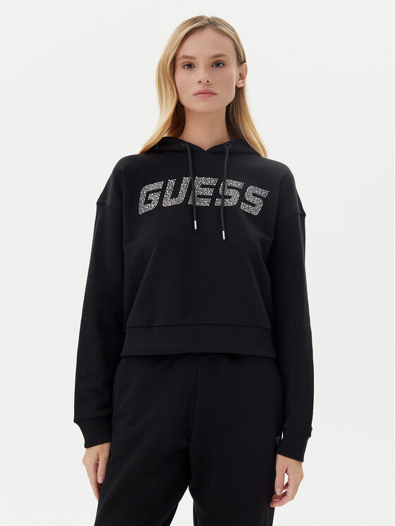 

Свободный крой толстовки V5GQ09 KCRP0 Guess, черный