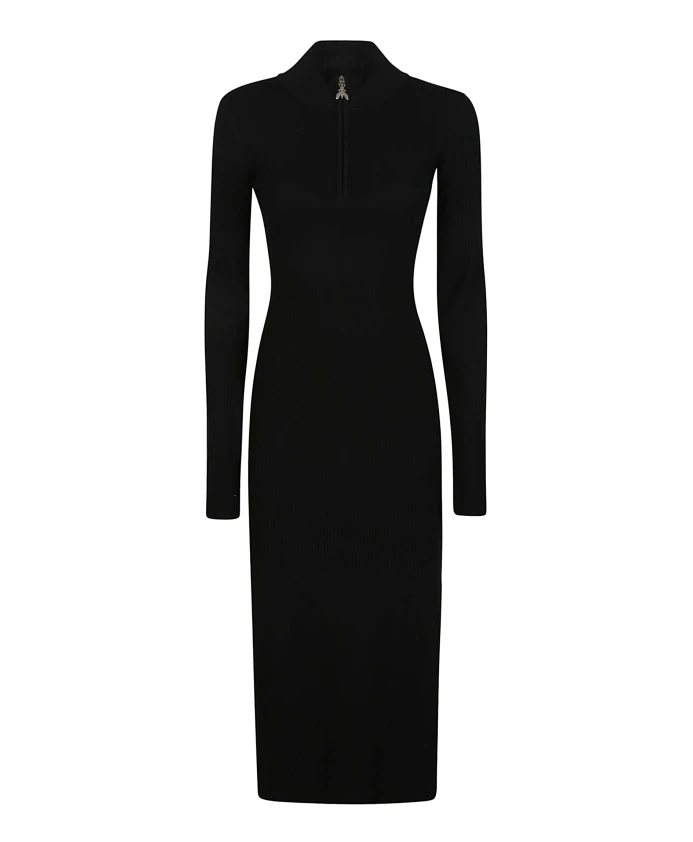 

Элегантное платье с длинными рукавами Patrizia Pepe, черный