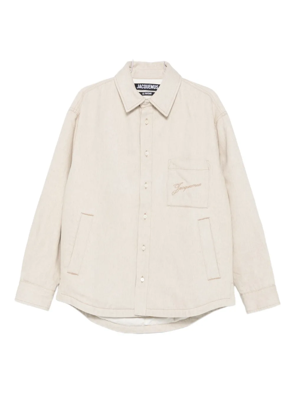 

Вышитая рубашка Boulanger JACQUEMUS, нейтральный