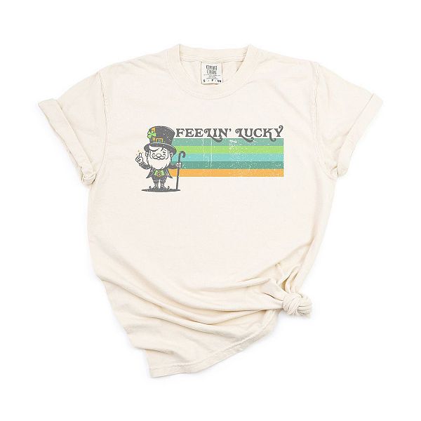 

Футболка Feelin' lucky leprechaun garment dyed Simply Sage Market, Ivory