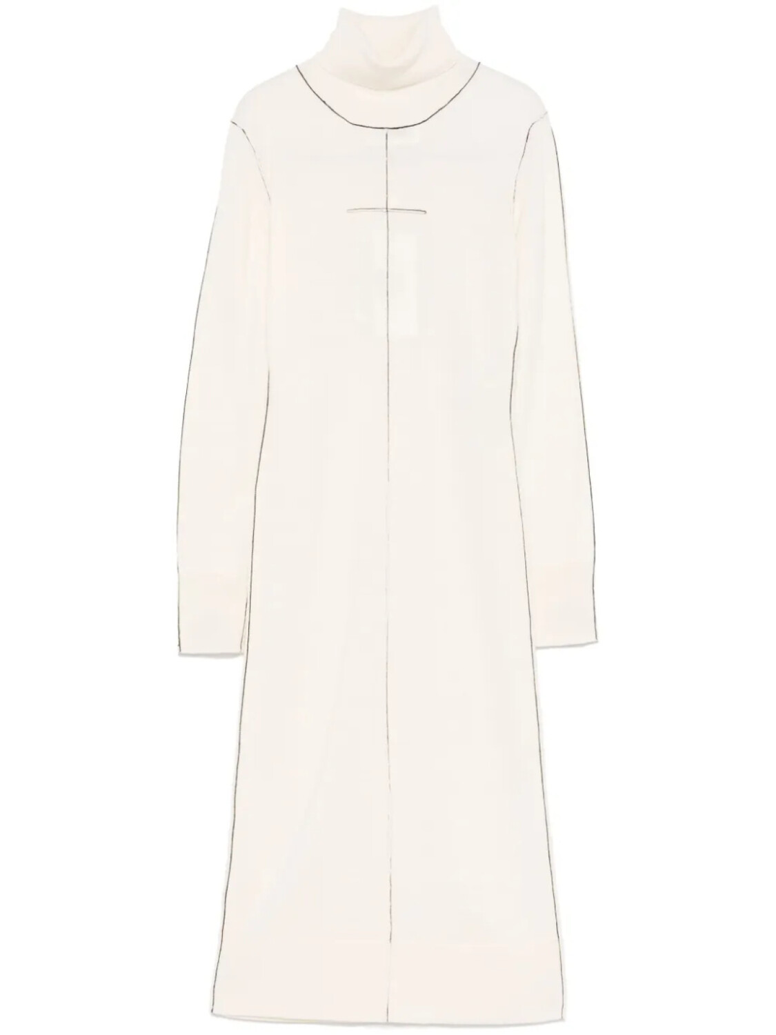 

MM6 Maison Margiela трикотажное платье макси, белый