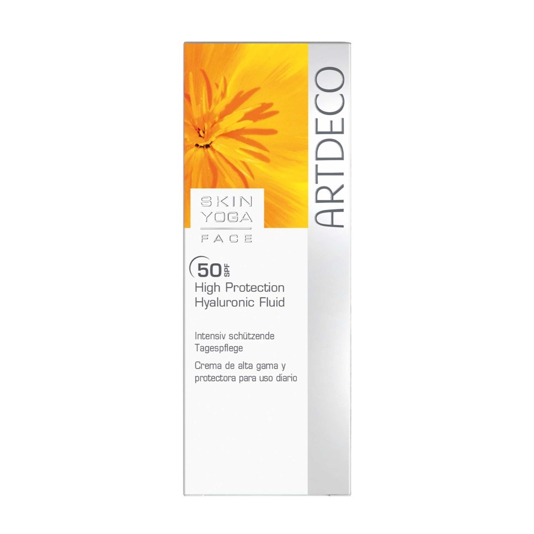 Солнцезащитный крем skin yoga sun protection high protection hyaluronic fluid spf 50 Artdeco, объем 30 мл — фото 3