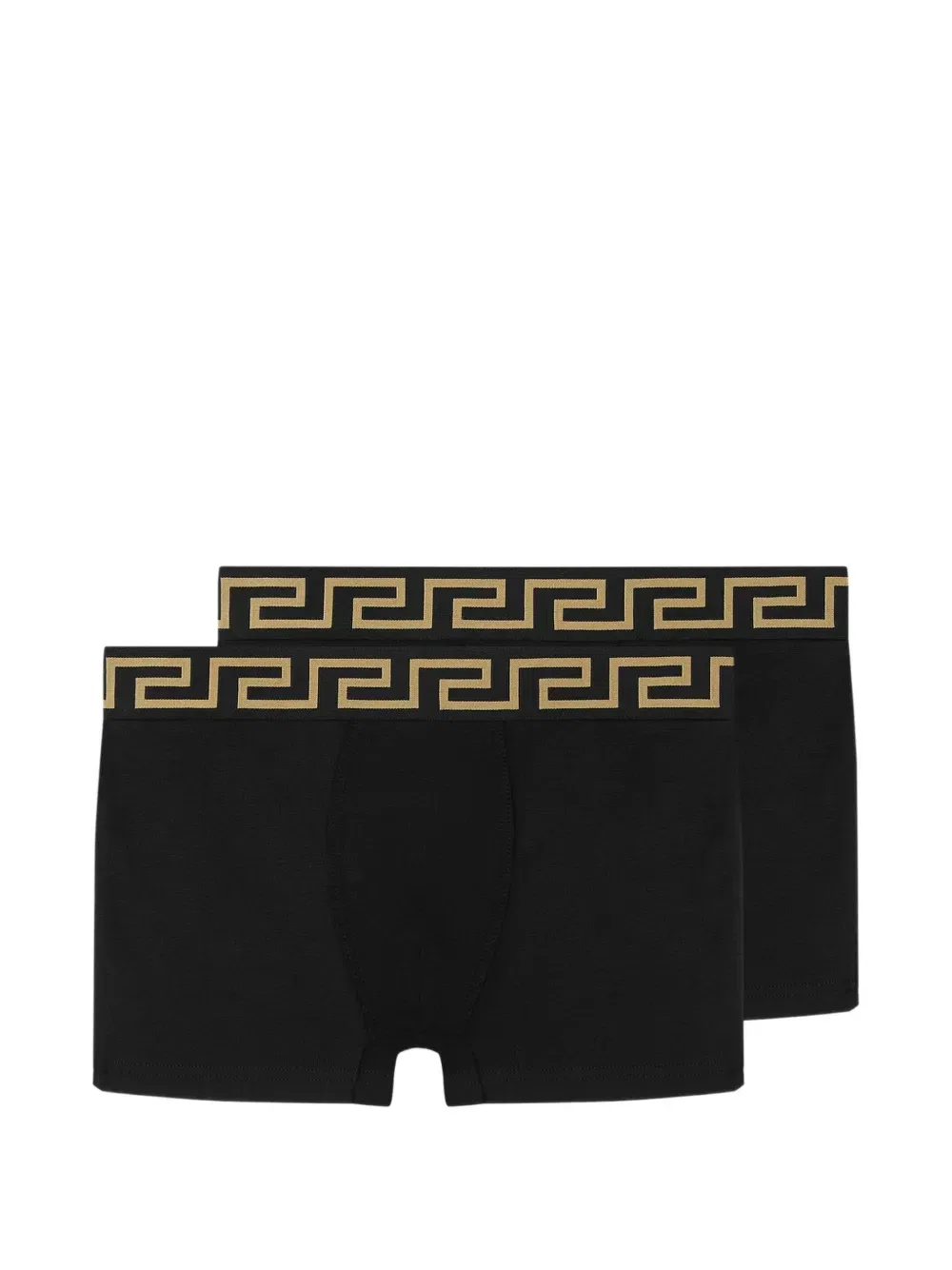 Боксеры с геометрическим принтом Versace Kids, черный