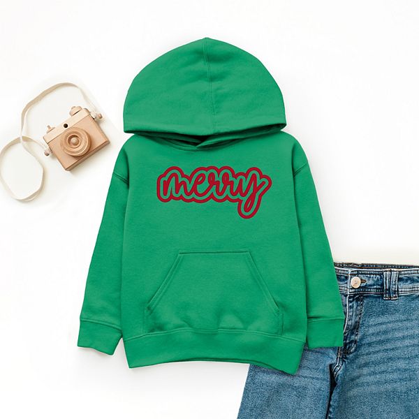 Молодежный худи с графическим принтом Merry outline puff The Juniper Shop, Natural — фото 3