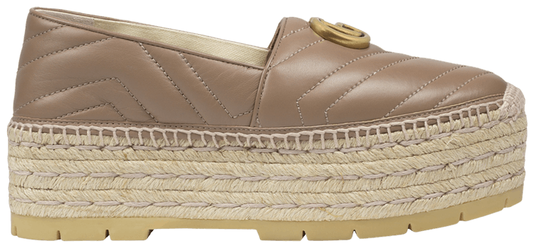 Кроссовки Gucci Wmns GG Espadrilles Double Platform 'Porcelain Rose', красный