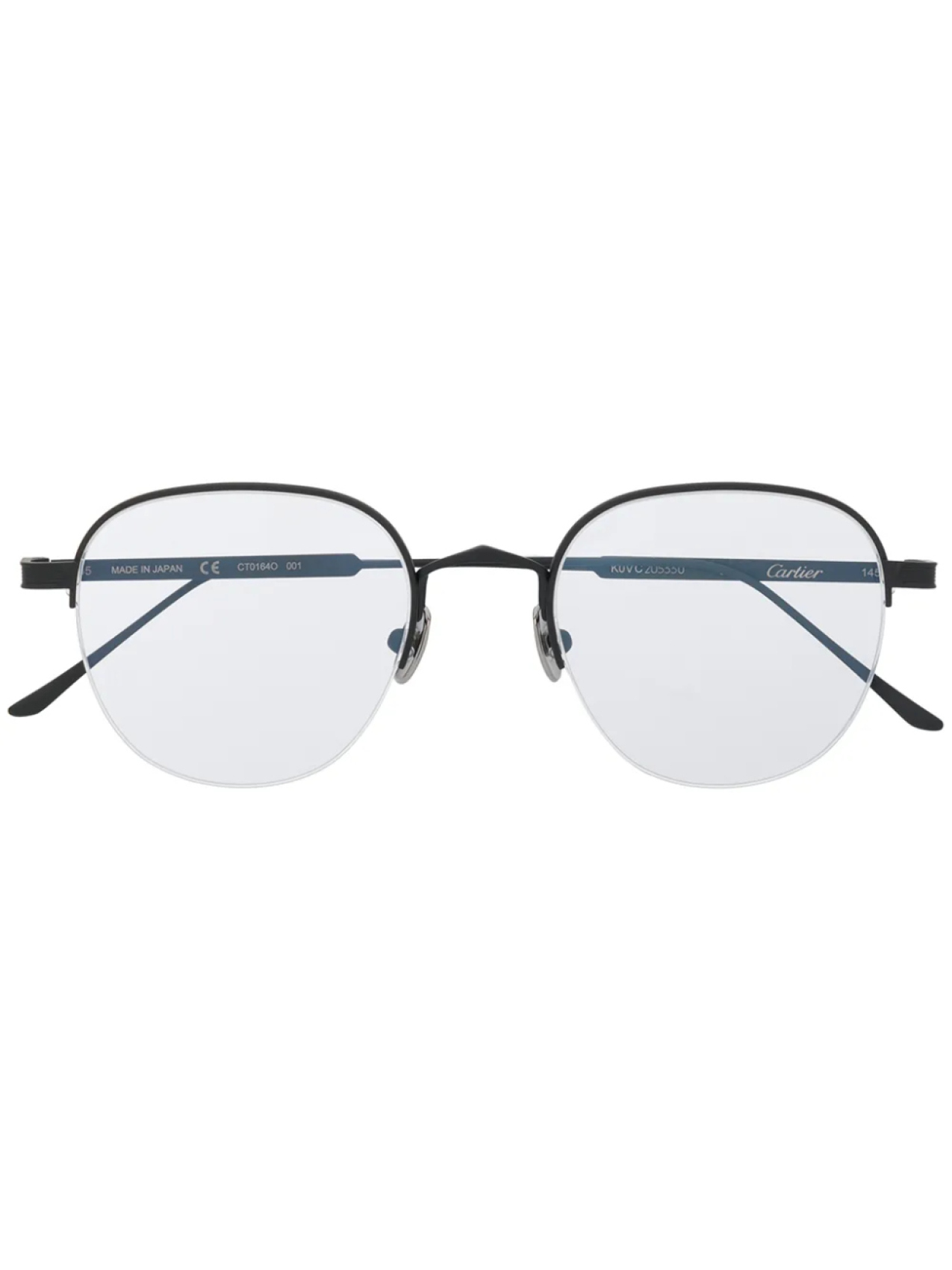 

Очки в тонкой оправе Cartier Eyewear, черный
