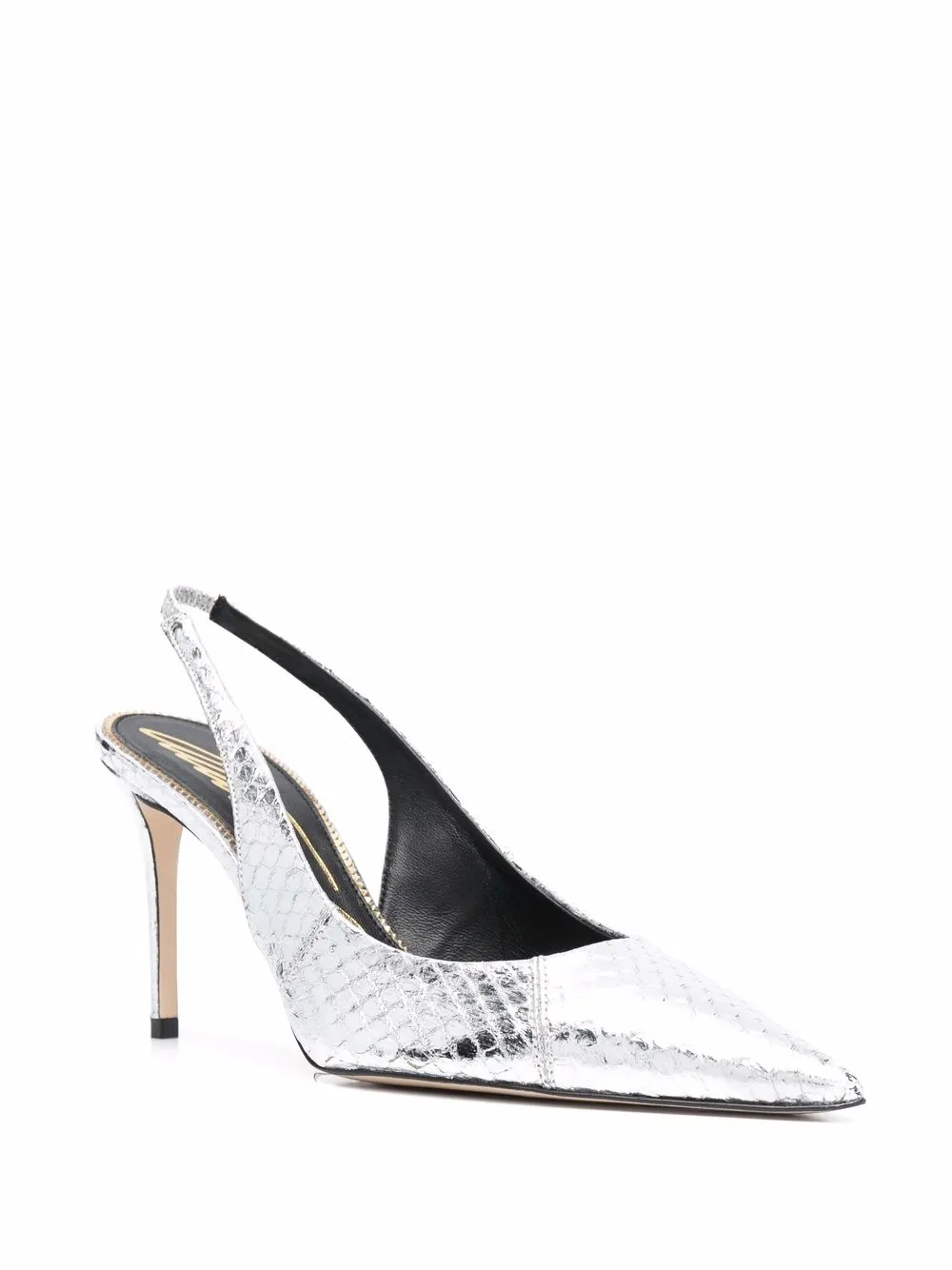 Туфли Sutton из коллаборации с Brian Atwood Scarosso, серебяный — фото 2