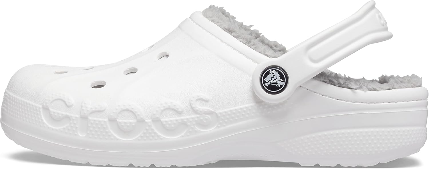 

Унисекс сабо Crocs Baya с платформой и внутренней подкладкой, белый/серый/светло-серый