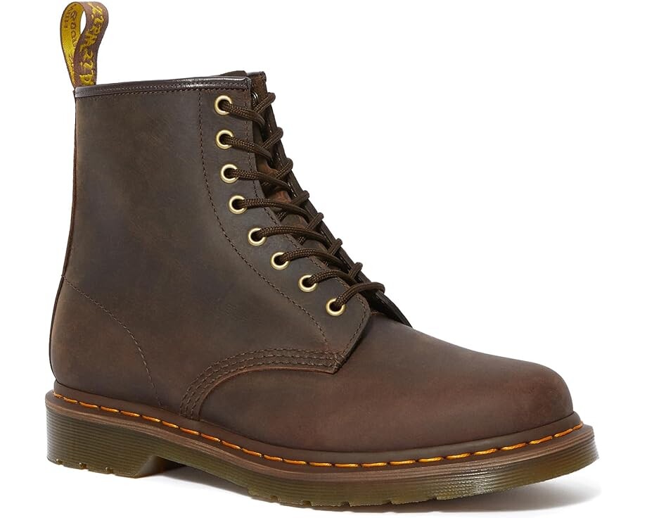 Ботинки Dr. Martens 1460 Crazy Horse, темно-коричневый — фото 4