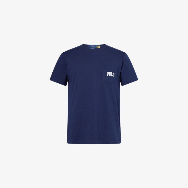 

Футболка из хлопкового джерси с принтом Polo Bear Polo Ralph Lauren, синий