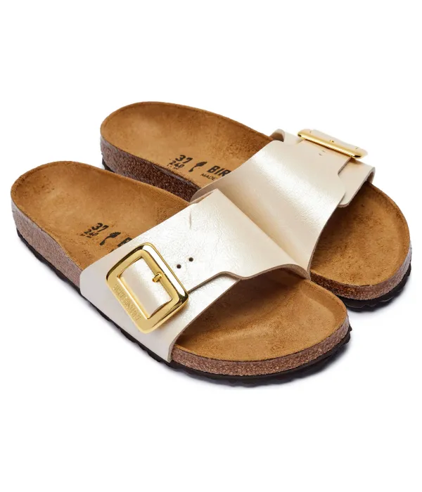 Тапочки Каталина Narrow fit Birkenstock, бежевый — фото 3