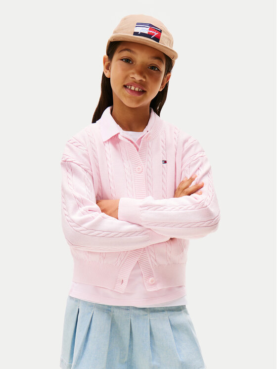 

Кардиган regular fit KG0KG08546 Tommy Hilfiger, розовый