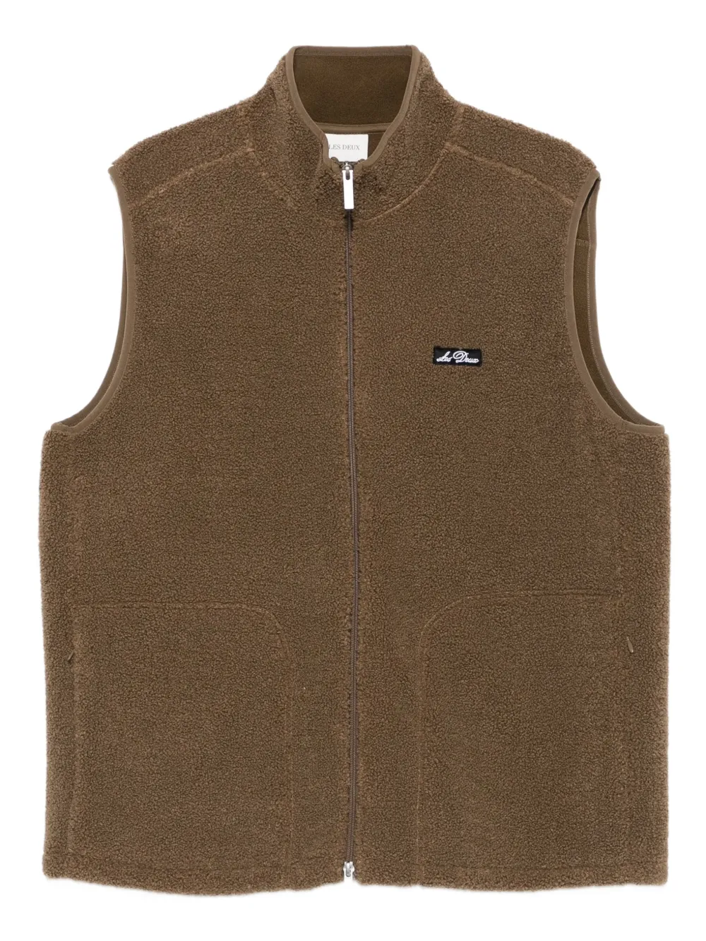 

Флисовый жилет на молнии Les Deux, коричневый