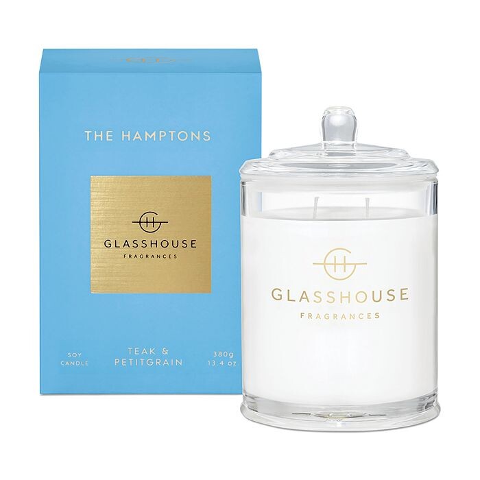 

Glasshouse Fragrances Свеча Hamptons 13,4 унции, синий
