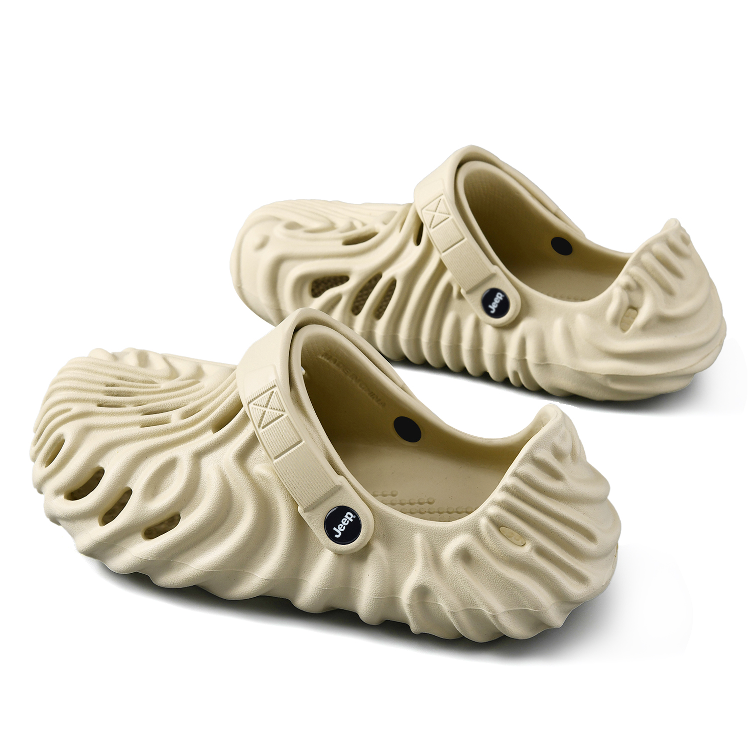 Jeep EVA Fashion Trend Clogs Unisex Khaki — фото 4
