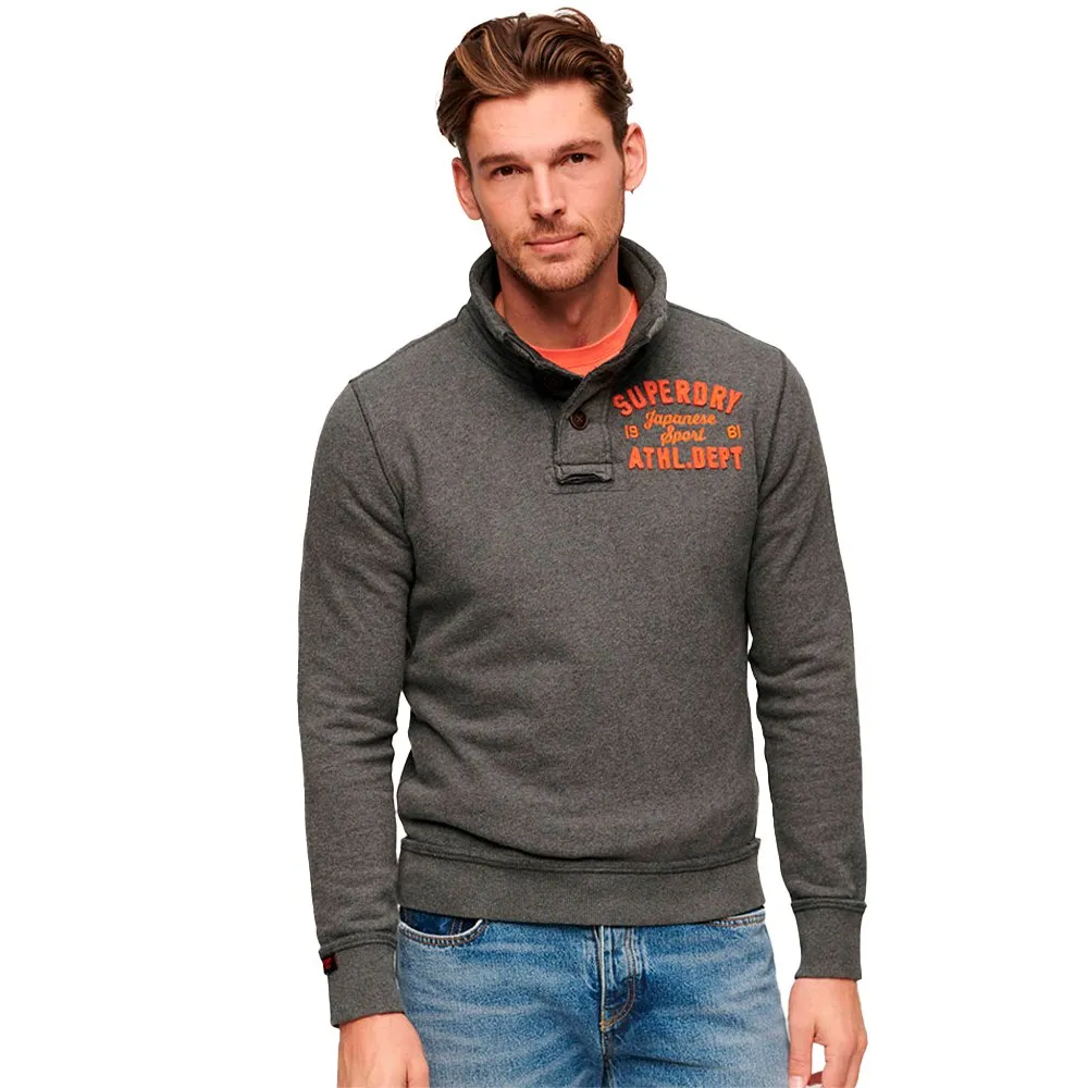 

Толстовка Superdry Vintage Athletic Henley, серый