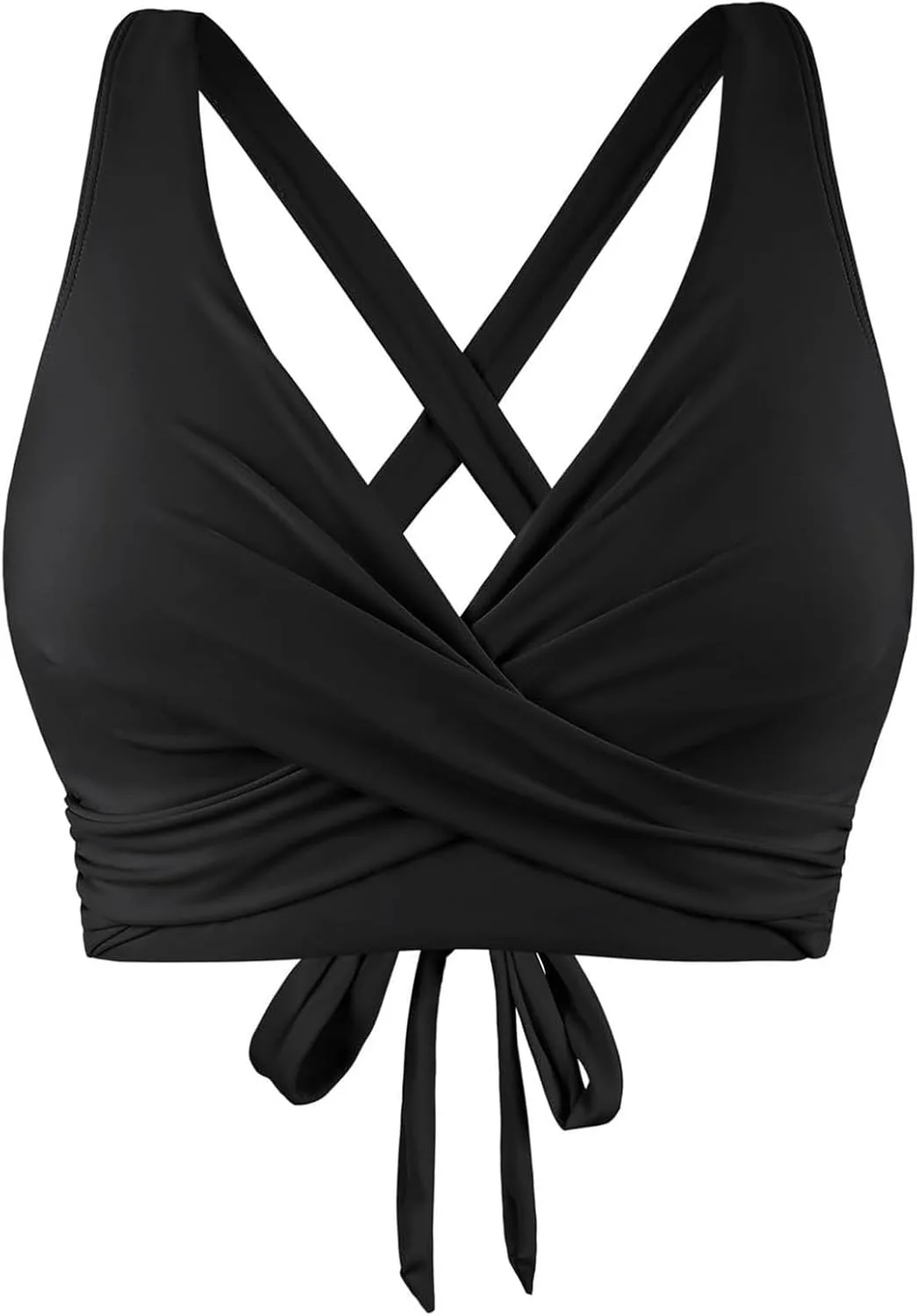 Топ бикини для женщин Lace Up с Underwire и полным покрытием — фото 4
