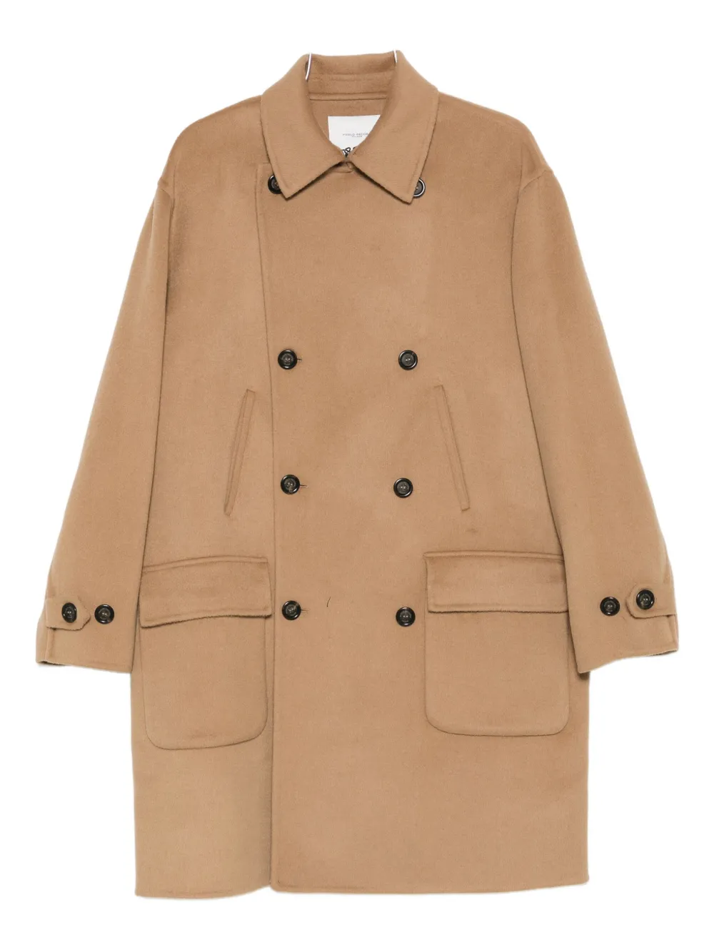 

Двубортное пальто Paolo Pecora, коричневый