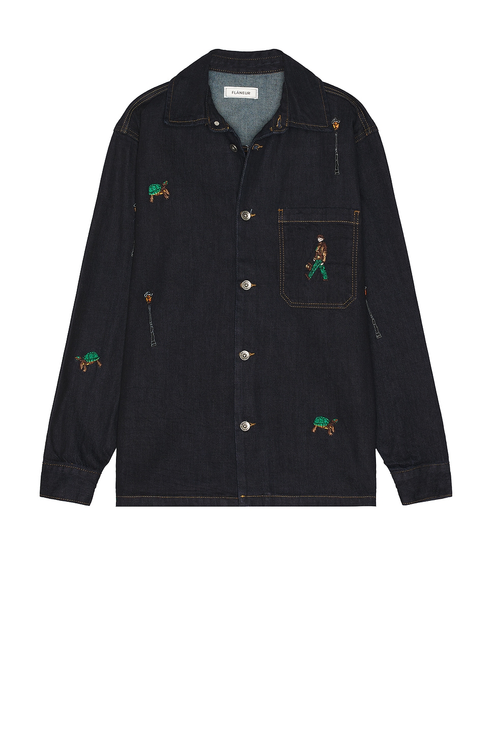 

Рубашка Relics Flaneur, denim