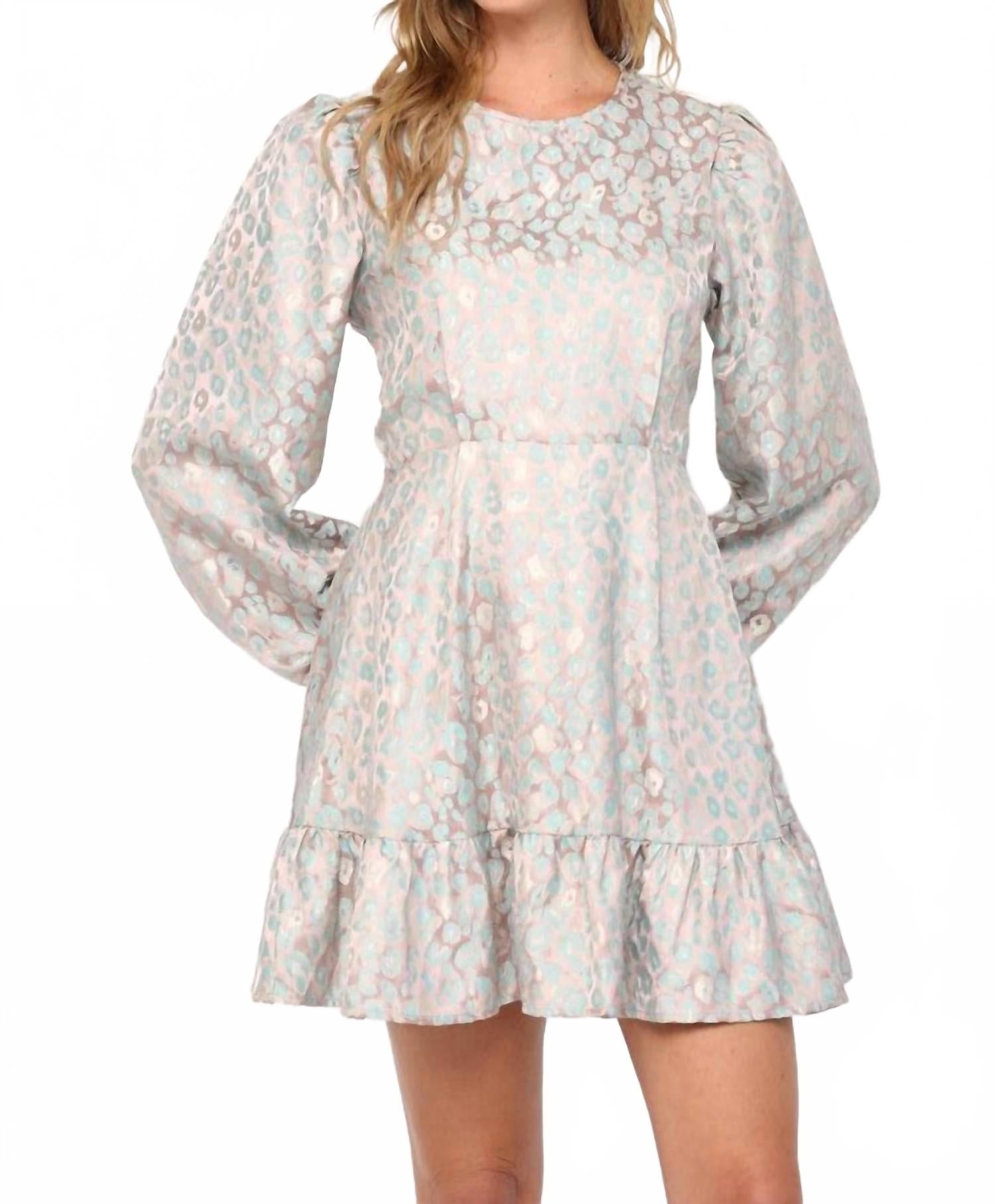 

Платье с принтом "под зебру" в сиренево-голубых тонах Fate by LFD