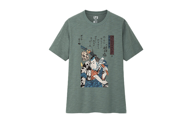 

Футболка унисекс зеленая Uniqlo, зеленый