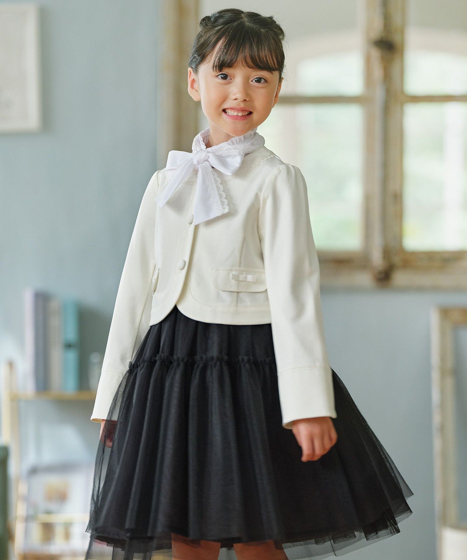 [110-140 см] Куртка без воротника Kids Suite, Off-white [002]