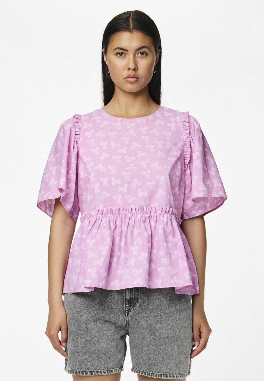 

Блуза ÄRMELN PCMIA Pieces, синий